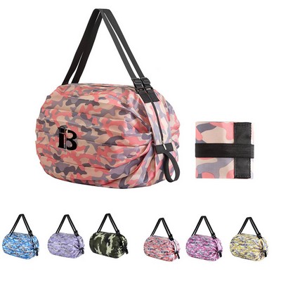 Magic Reusable Foldable Shopping Bags w/ Shoulder Strap