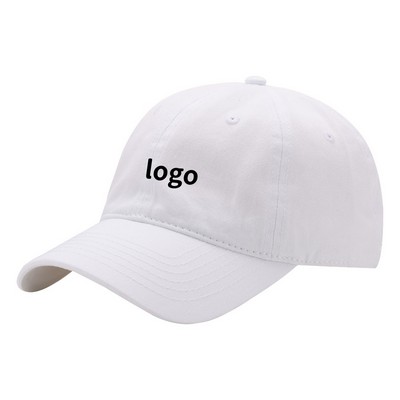 Premium Combed Cotton Washed Baseball Cap with Soft Crown
