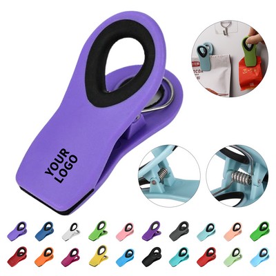 Magnetic Bag Clip With Textured Grip 3"