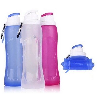 Foldable Silicone Sport Travel Water Bottle