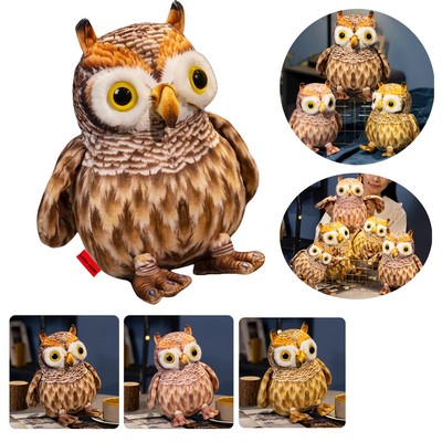 Custom Christmas Gift Stuffed Animal Realistic Owl Plush Toy