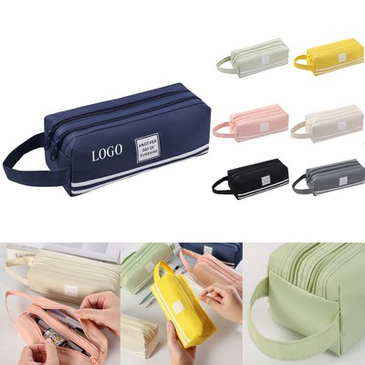 Double Layer Oxford Cloth Pencil Pouch