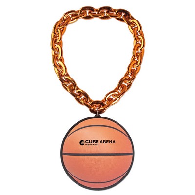 Basketball EVA Medallion w/Jumbo Chain