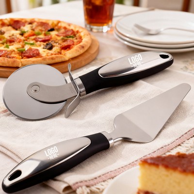 Stainless Steel for Perfect Slices - Rotary Pizza Cutter Set