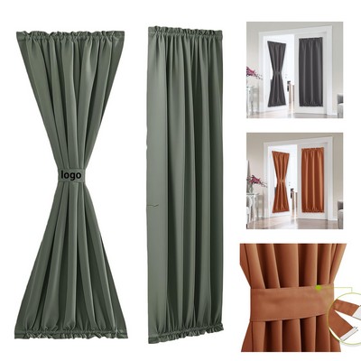 Thermal Insulated 26 x 72" French Door Blackout Curtain