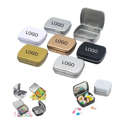 Rectangular Empty Hinged Tins Box