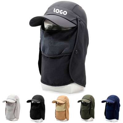 Sunscreen Breathable Detachable Sun Hat Face Shading Sun Hat Outdoor Fishing Sports Hat