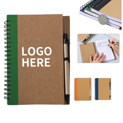 Spiral-bound Journal with Pen