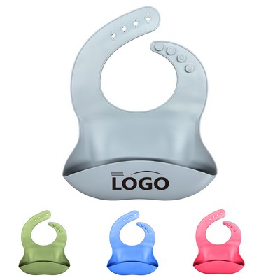 Baby Silicone Adjustable Bib