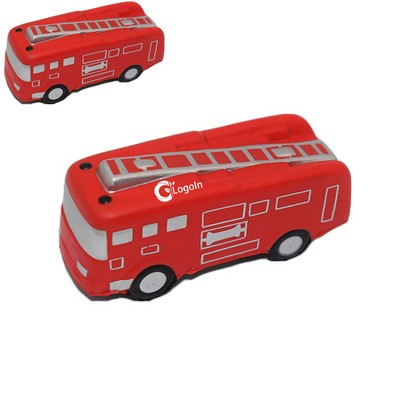 Foam Fire Engine Bus Stress Ball Toy Squeezer Gift