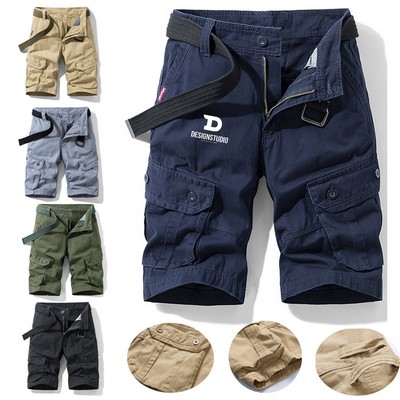 Mens Cotton Summer Outdoor Work CargoShorts