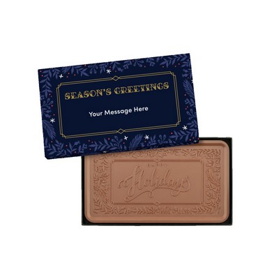 Happy Holidays Epic 1lb. Chocolate Bar with Personalized Packaging