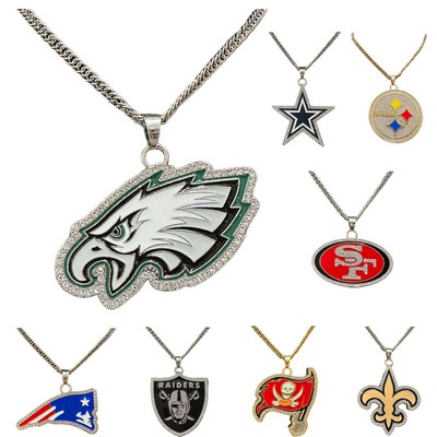 Sparkling Custom Rhinestone Pendant Necklace