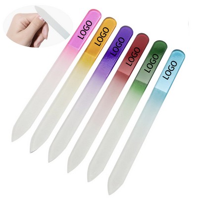 Double-Sided Etched Surface Glass Nail File (5 1/2")