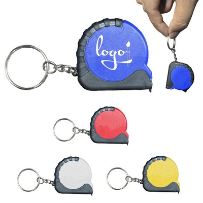 ABS Material Mini Tape Measure Keychain