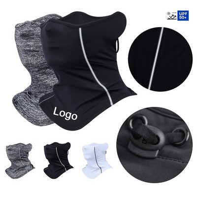 Reflective Safety Neck Gaiter Visibility Dust Sun Protection Hi Vis Face Mask for Outdoor Activities