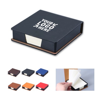 PU Leather Sticky Note Box