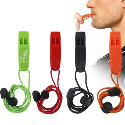 Outdoor Emergency Survival Whistle with Lanyard