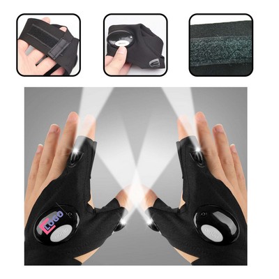 Handsfree LED Flashlight Gloves