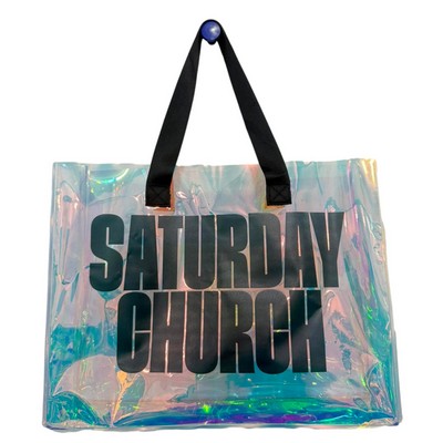 Clear PVC Laser Hologram Tote Bag