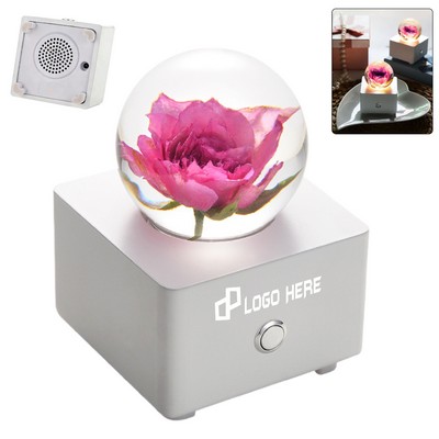 Bluetooth Speaker W/ Eternal Rose And Crystal Ball