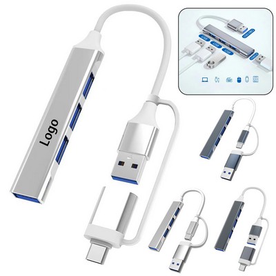 USB 3.0 4-Port Hub Splitter Expander