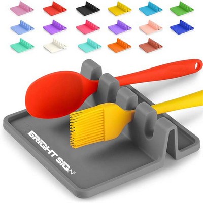 Sleek Silicone Spoon Holder & Drip Catcher