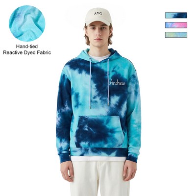 Classic Unisex Tie-Dyed Hooded Sweatshirt