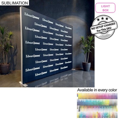 Backlit LED Light Box SEG Floor Display WALL Kit, (10'W x 8'H)