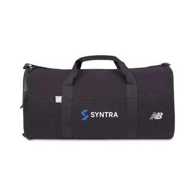 New Balance® Recycled Cotton Canvas Duffel - Black