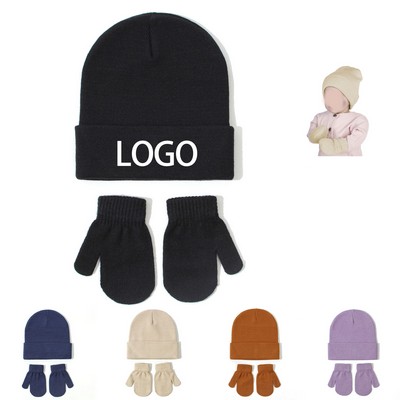 Baby Beanie Mittens Set