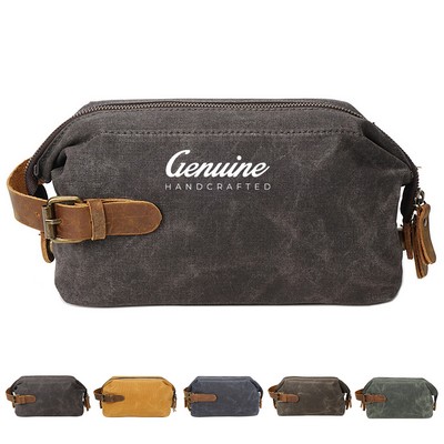 Waxed Canvas Toiletry Bag