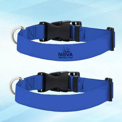 3/4-Inch Wide by 20-Inch Long Polyester Heavy-Duty Dog Collar with Buckle Release for Durability