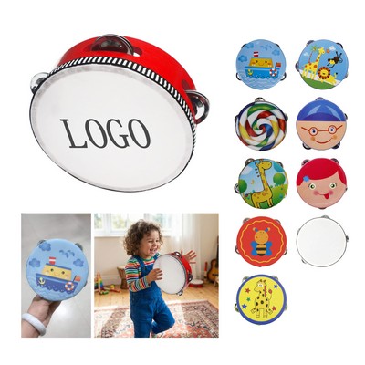 Wooden Kids Tambourine