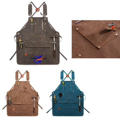 Heavy-Duty Woodworking Shop Apron