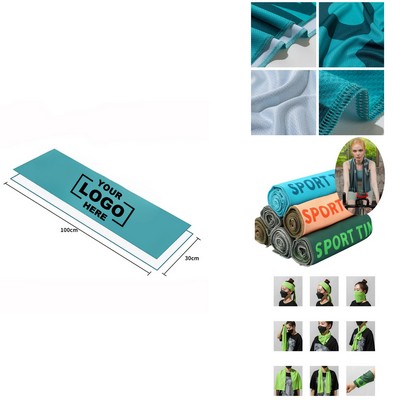 Custom Sports Running Fitness Sweat-Absorbing Printed Cooling Golf Quick-Drying Towel