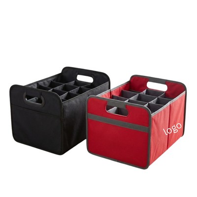 12-Bottle Collapsible Wine Carrier & Trunk Organizer