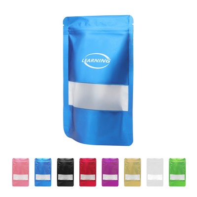 Aluminum Foil Stand Up Ziplock Food Packaging Bag 4.7"x7.9"