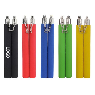 Steel Chain Kids Safe Foam Training Nunchaku Play Toy