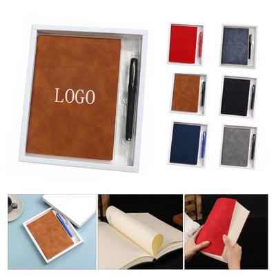 A5 PU Leather Notebook Pen Set