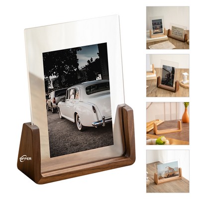 U Shape Transparent Beech Creative Photo Frame