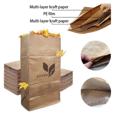 Environmentally Friendly Fallen Leaves Kraft Paper Bag
