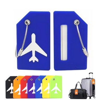 Silicone Travel Luggage Tag with ID Holder
