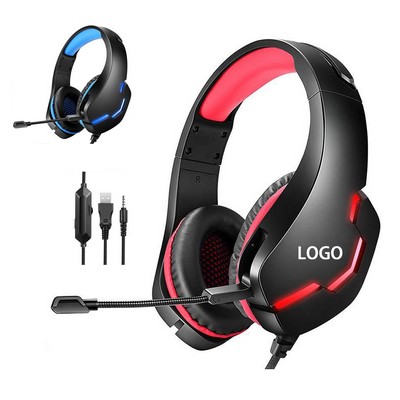 LED Gaming Headset with Microphone