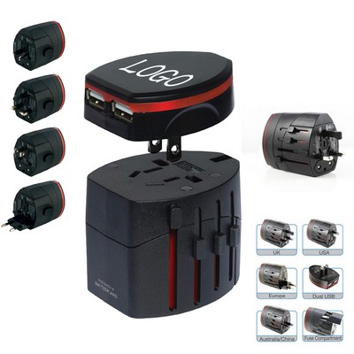 Universal Power Adapter With 4 Plug Types