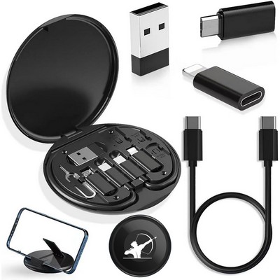 Portable 60W Fast Charging Data Cable Storage Box