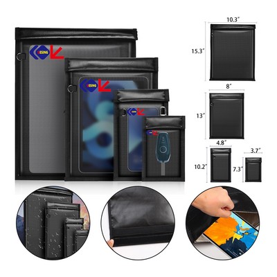 Phones Fireproof Waterproof Documents Bag