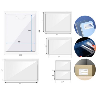 Self-Adhesive Index Label Pockets