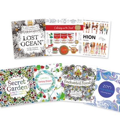 Stress Relieving Coloring Book for Adults