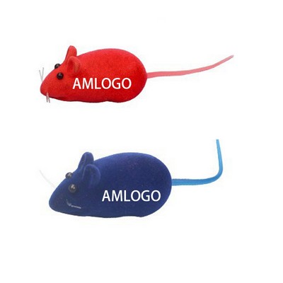 Interactive Vinyl Mouse Toy Feline Fun